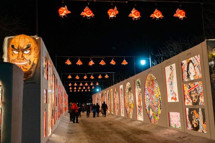 青森冬雪燈籠.樹冰雪國5天