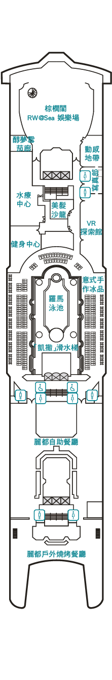 12層甲板平面圖