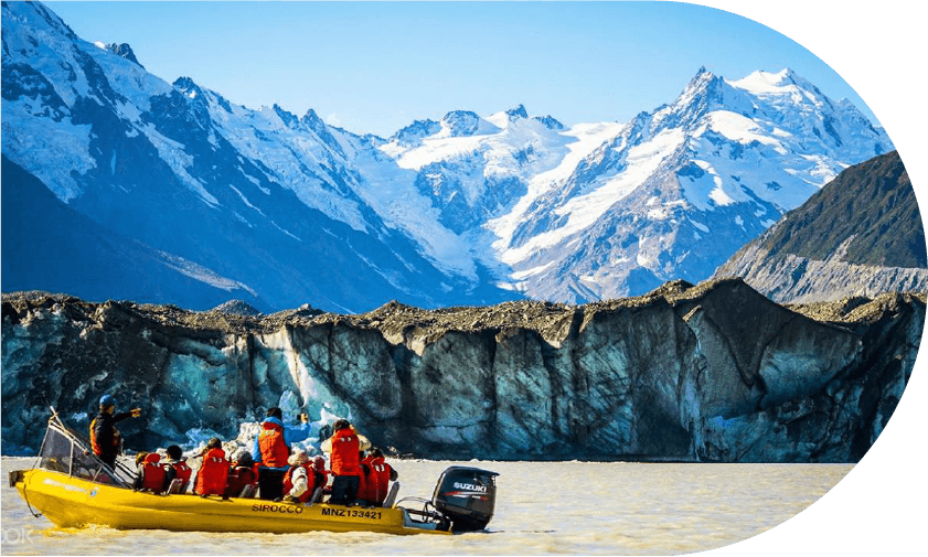 塔斯曼冰河湖遊船